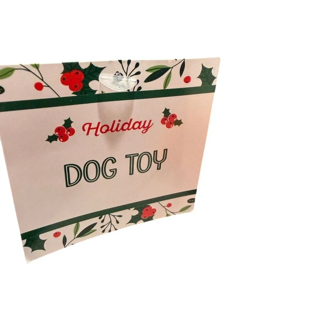 Pet Holiday Dog Toys (2) Lamb Chop & Penguin Multicolor Christmas‎ Plush